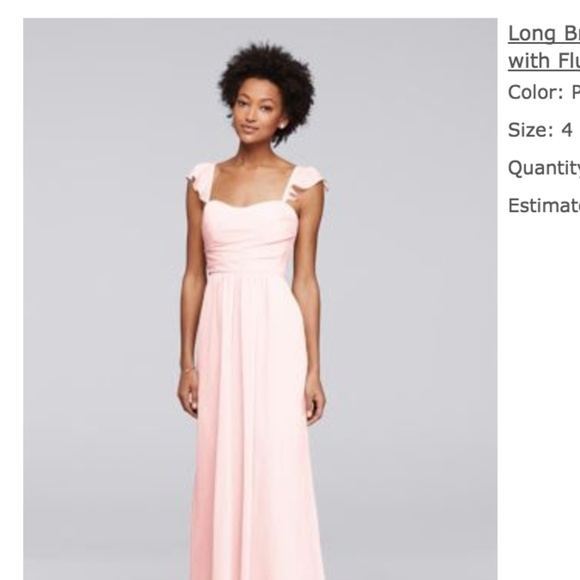 David's Bridal Dress Petal Color - Picture 2 of 2